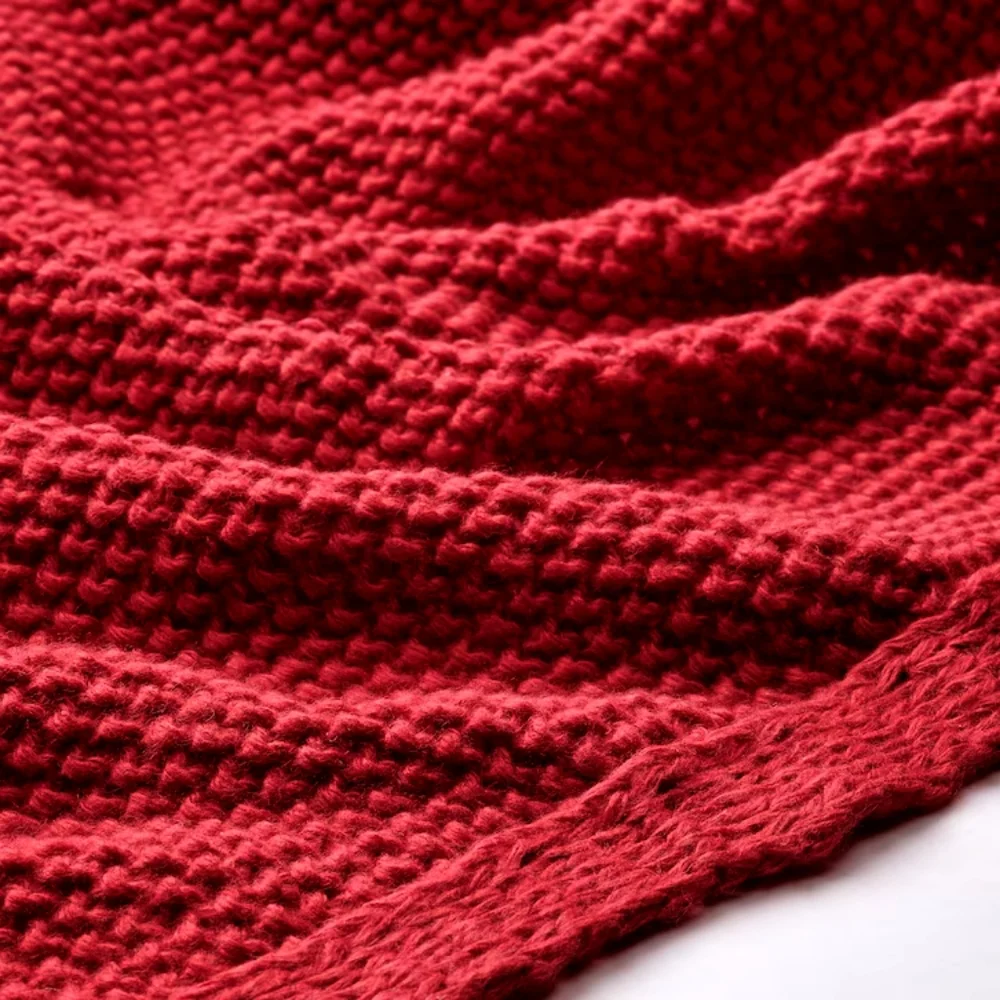 IKEA HUMLEMOTT Throw, dark red, 51x67